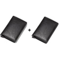 Carteira Slim Antifurto Carbon em Couro - Pague 1 Leve 2