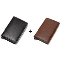 Carteira Slim Antifurto Carbon em Couro - Pague 1 Leve 2