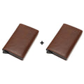 Carteira Slim Antifurto Carbon em Couro - Pague 1 Leve 2